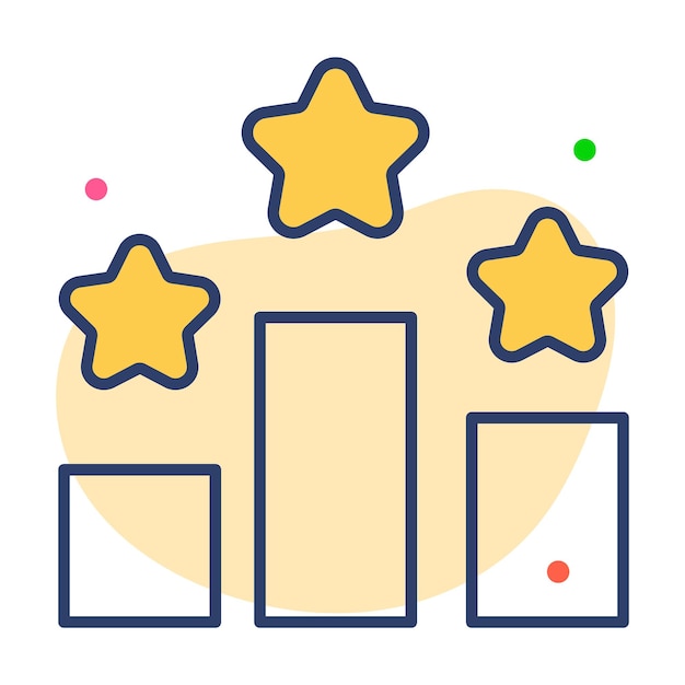 Vector a well designed icon of ranking in editable style easy to use vector