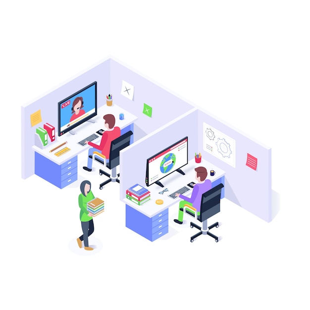 Vector a welldesigned isometric illustration of banking