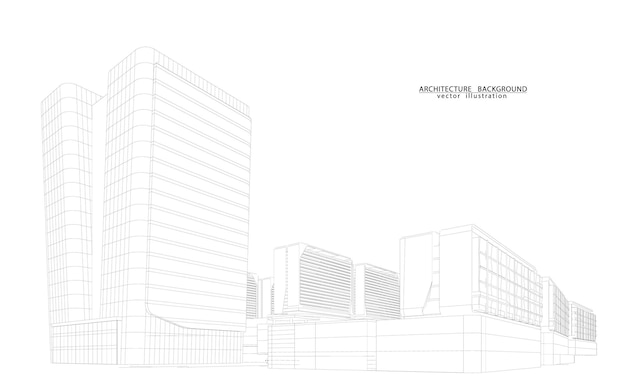 Vector a white background with a graphic of a set of white objects