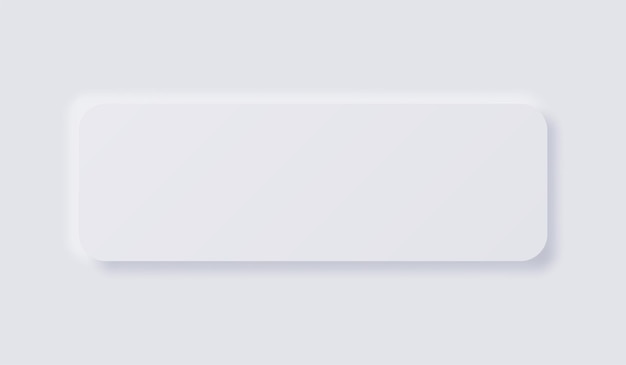 Vector white neumorphism soft ui design for web design, application ui and more, blank button, vector.