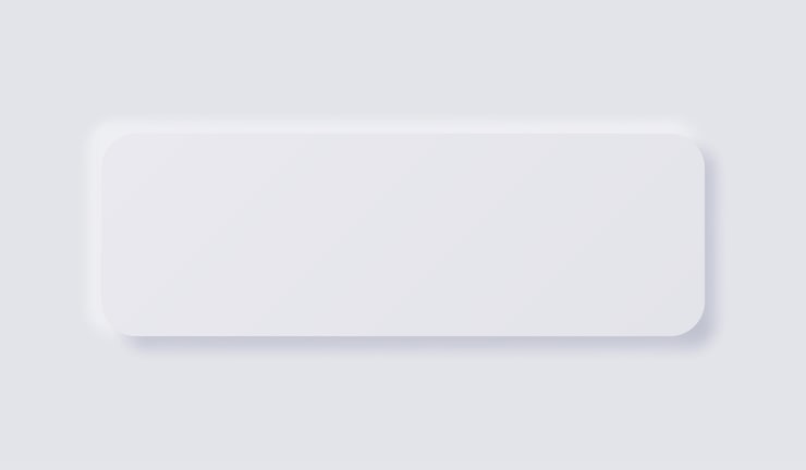 White Neumorphism soft UI Design for Web design, Application UI and more, Blank button, Vector.
