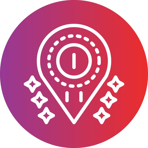 Vector a white and pink sign with a red circle around it