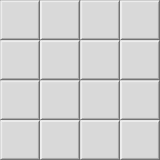 Vector white tiles seamless horizontal pattern white bricks in metro or pool wall or floor for subway