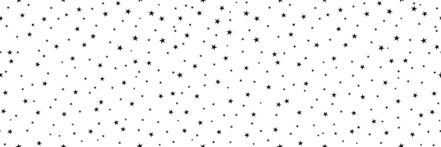 Vector wide stylish starry seamless pattern saver for interior, background or your imagination.
