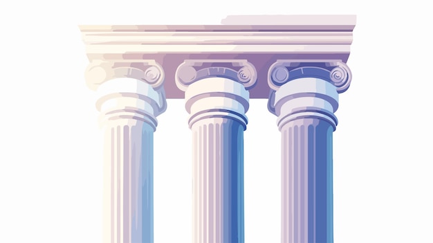 Vector wideangle tube architecture cylinder column centered image