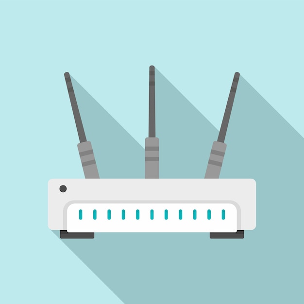 Vector wifi router icon flat illustration of wifi router vector icon for web design