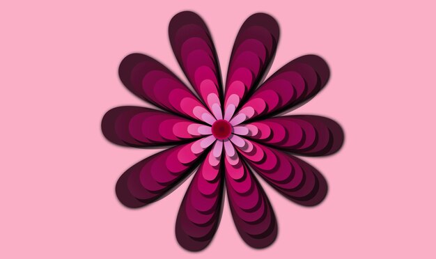 Vector wild flower cut out