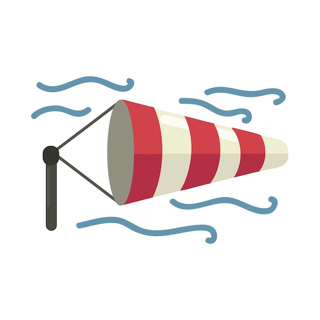 Vector windsock icon clipart avatar logotype isolated vector illustration