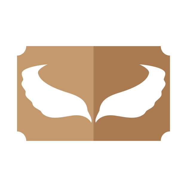 Vector wings illustration design icon logo