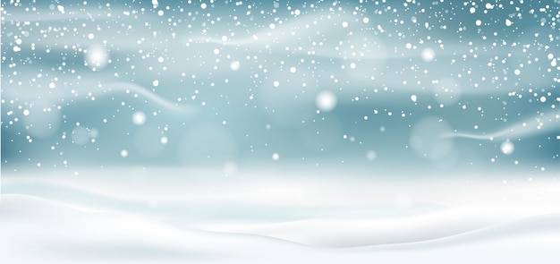 Vector winter snow effect realistic snow on transparency background snowfall vector
