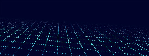 Vector wireframe landscape vector perspective grid digital space green mesh on a black background