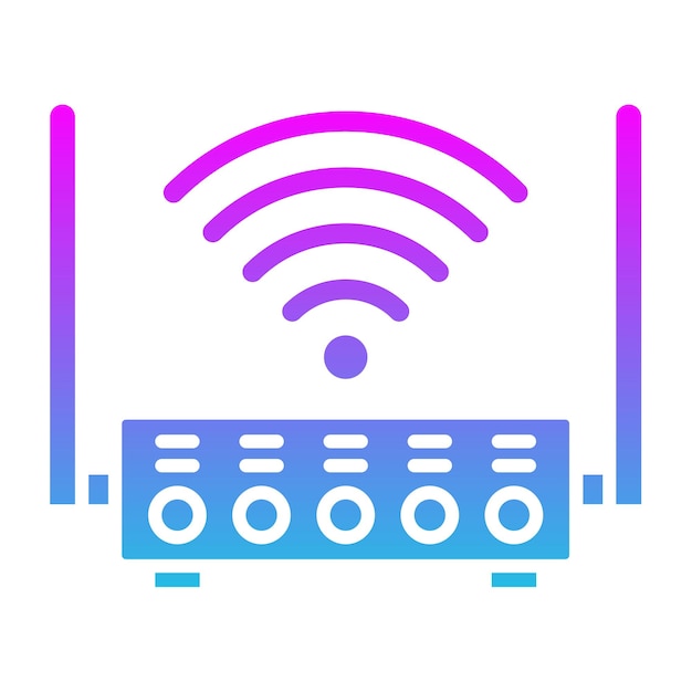Vector wireless router icon