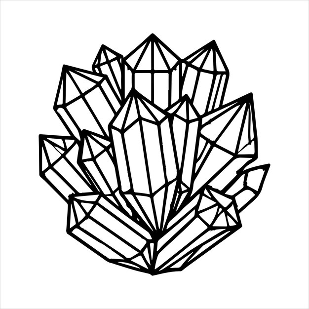 Vector witchcraft vector illustration witch diamond silhouette clipart design