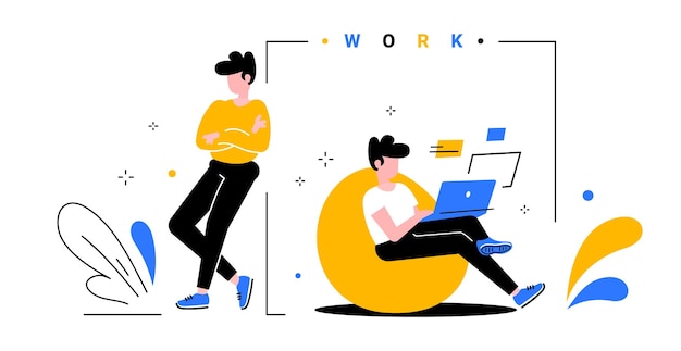 Vector work life balance
