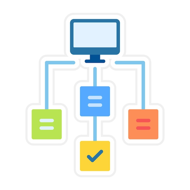 Vector workflow icon vector image can be used for coding and development