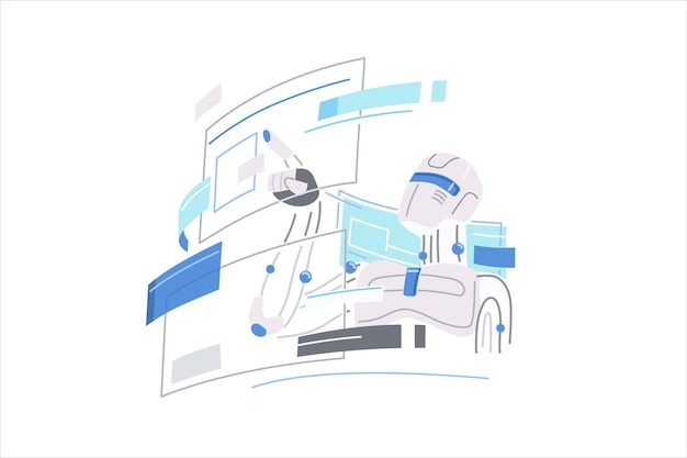 Vector working artificial intelligence robot