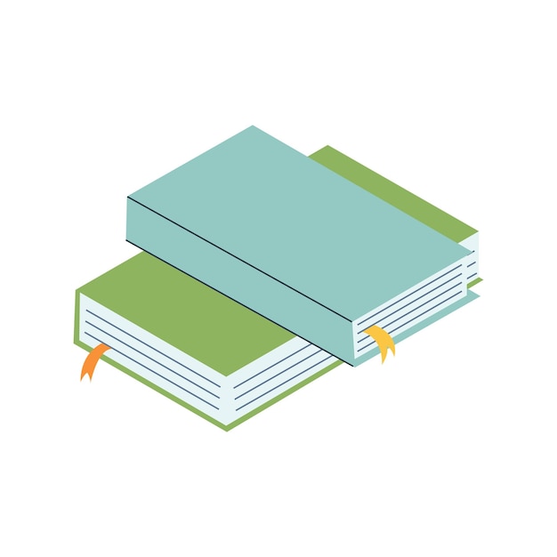 Vector world book day concept studying learning stack of books in cartoon flat style vector illustration