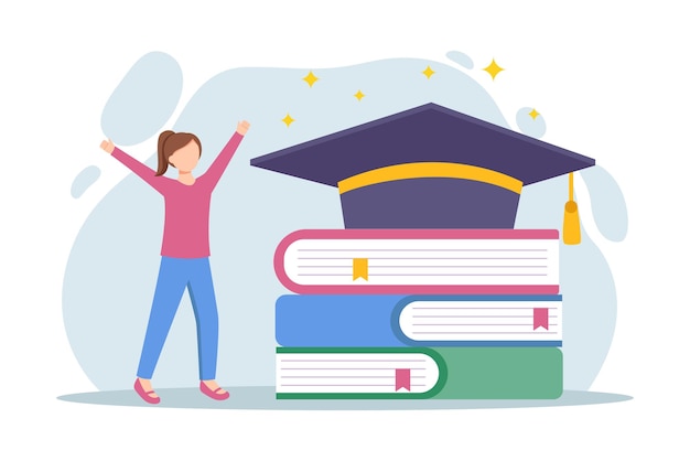 Vector world book day flat design