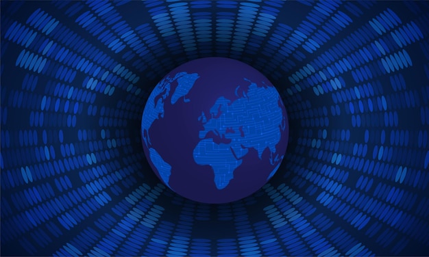 Vector world circuit board future technology background