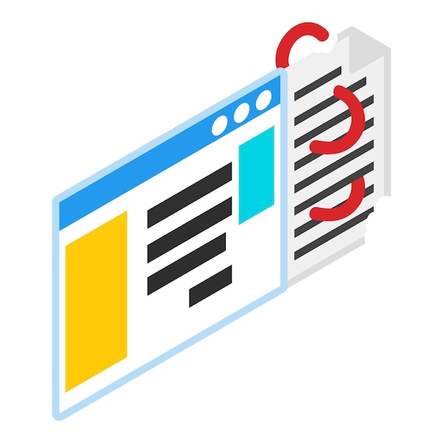 Vector worm attack icon isometric illustration of worm attack vector icon for web