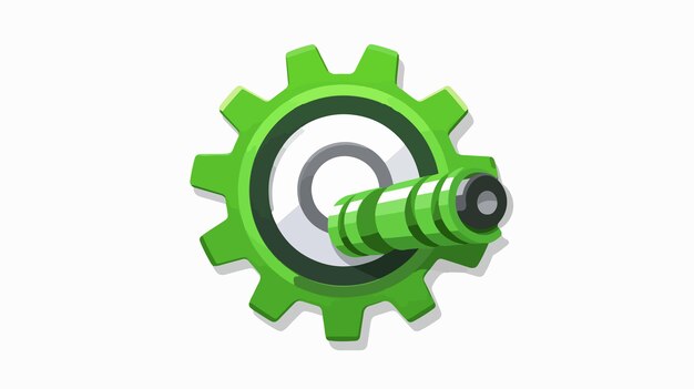 Vector wrench and gear customization tools icon vector