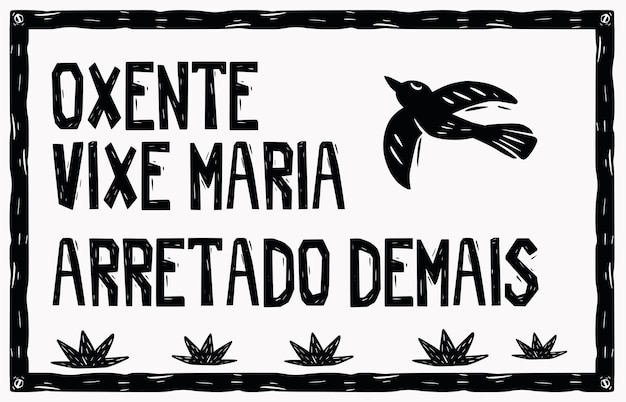 Vector xilogravura207 arretadodemais