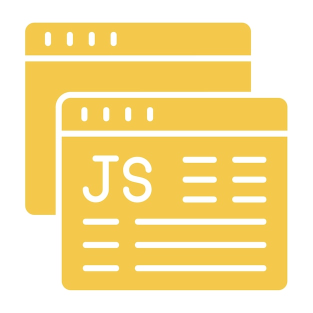 Vector a yellow and white logo with the letters j j