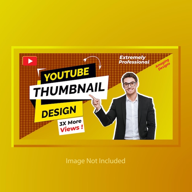 Vector youtube thumbnail design